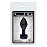 DIAMOND-BUTT-PLUG-ALUMINIUM-83MM-X-30MM-BLACK