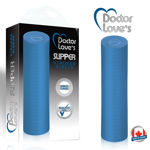 Ribbed-Stroker-Sleeve-Blue-Transparent