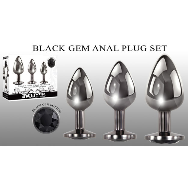 Black-Gem-Anal-Plug-Set