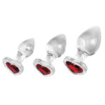 Red-Heart-Gem-Glass-Plug-Set