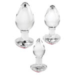 Red-Heart-Gem-Glass-Plug-Set