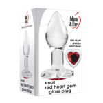 Red-Heart-Gem-Glass-Plug-Small