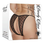 Polka-Dot-Open-Panty-Black-Plus-Size