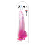 King-Cock-Clear10-With-Balls-Pink