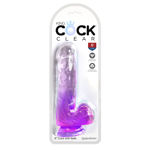 King-Cock-Clear-6-With-Balls-Purple