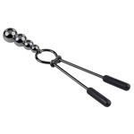 Image de Beaded Nipple Clamps - Black Chrome