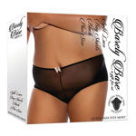 Image de Split Lace Boy Shorts - Black - Plus Size