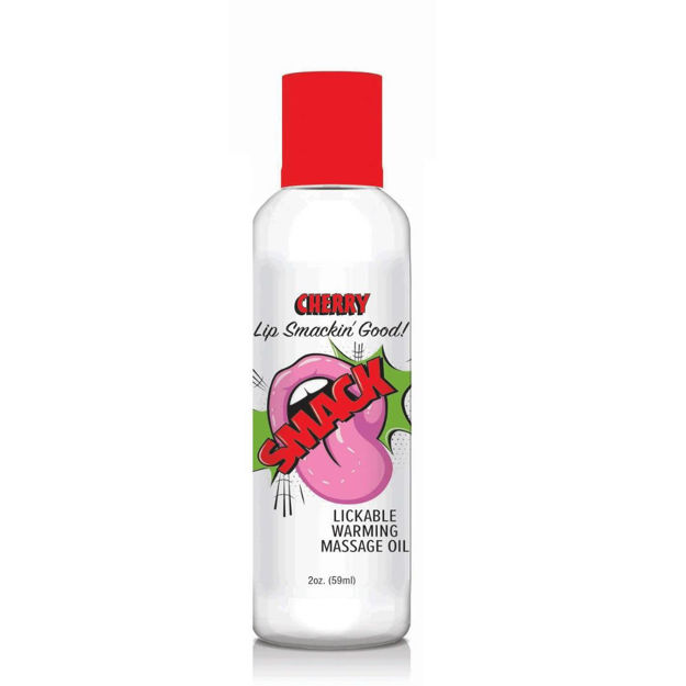 Image de Huile de massage chauffante et léchable Smack – Cerise